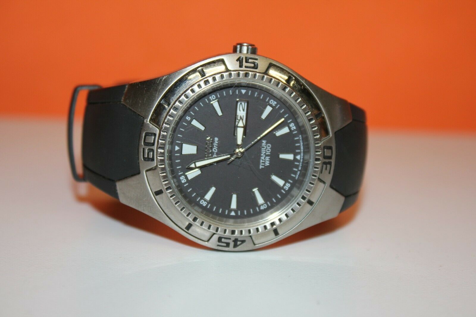 Vintage Citizen Eco Drive Titanium Watch E101-K004438