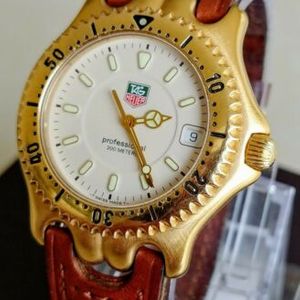 Tag Heuer Sport Elegance Gold wg1130-ko - Pre-Owned Mens Watches