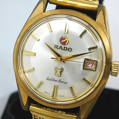 RADO GOLDEN HORSE 11674/2 AUTOMATIC DATE MEN'S VINTAGE WATCH SWISS