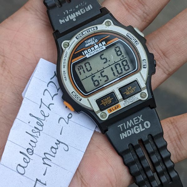 WTS] Vintage Timex Ironman Triathlon 8 Laps Multifunctional  display picture 3