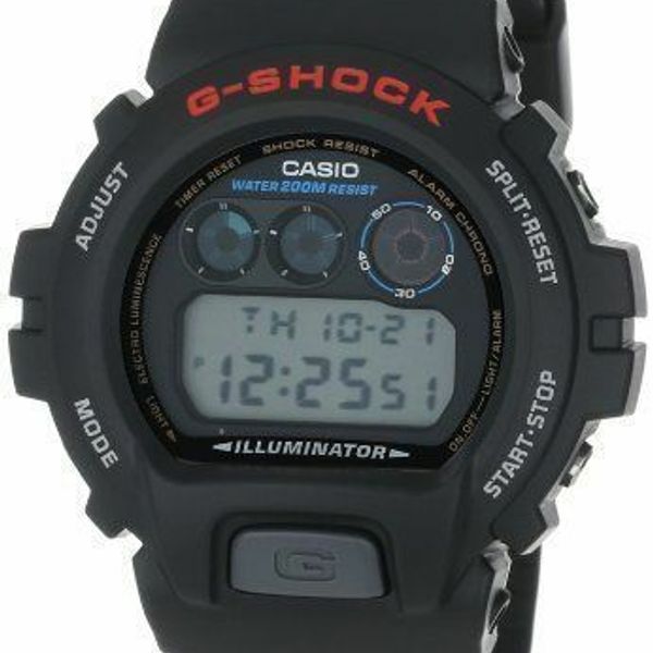 Casio - DW6900-1VWTT - G-Shock 200 Meter Watch, Chronograph, Resin Strap - Black | WatchCharts