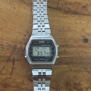 CASIO W-750 Marlin vintage lcd watch digital 100m steel 80s CASIO W-750 Marlin vintage lcd watch digital 100m steel 80s