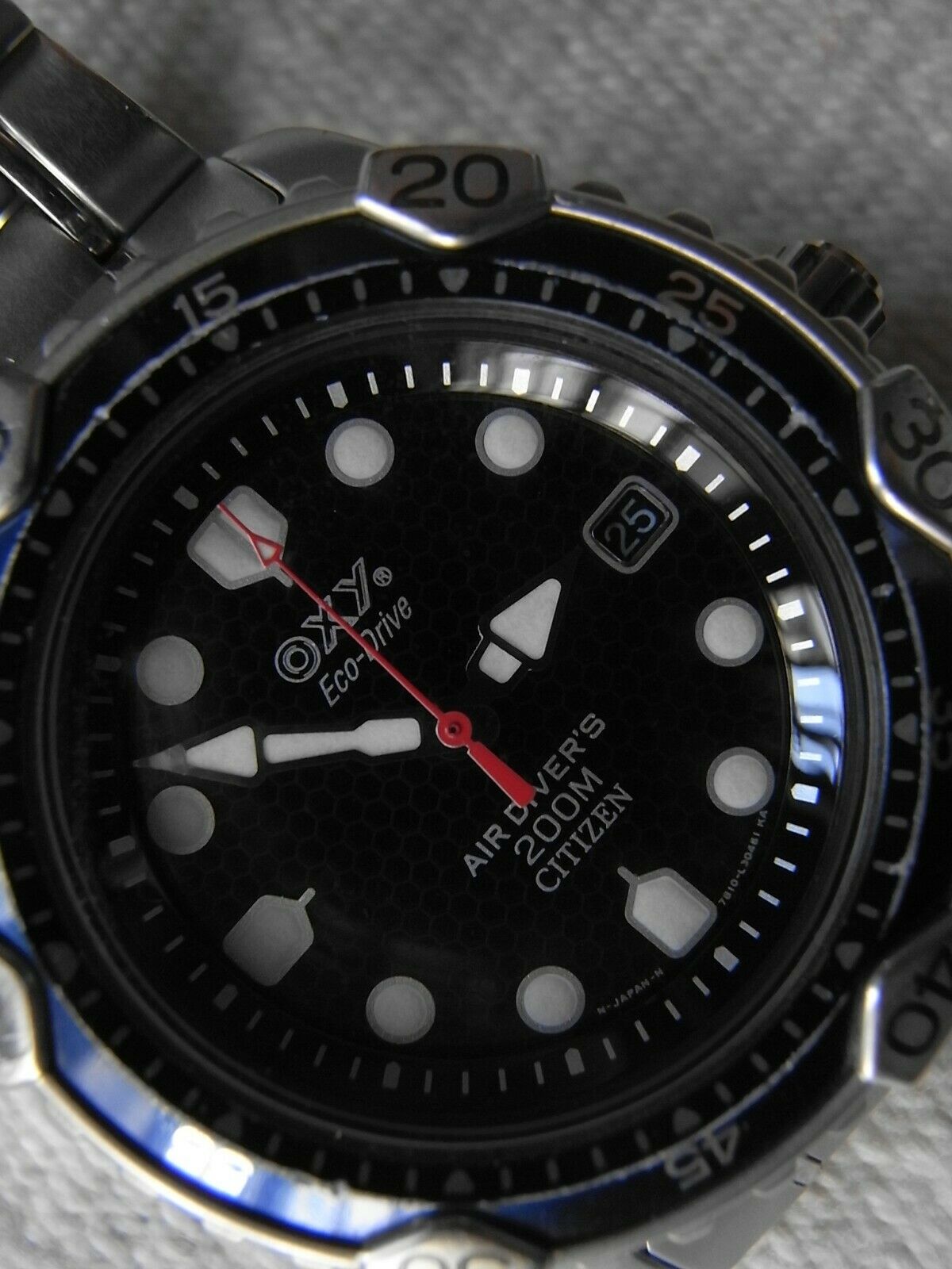 RARE citizen eco-drive oxy AIR DIVER's 200m 7872-l15022