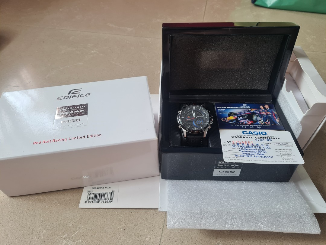 Red bull casio edifice limited sales edition 2013