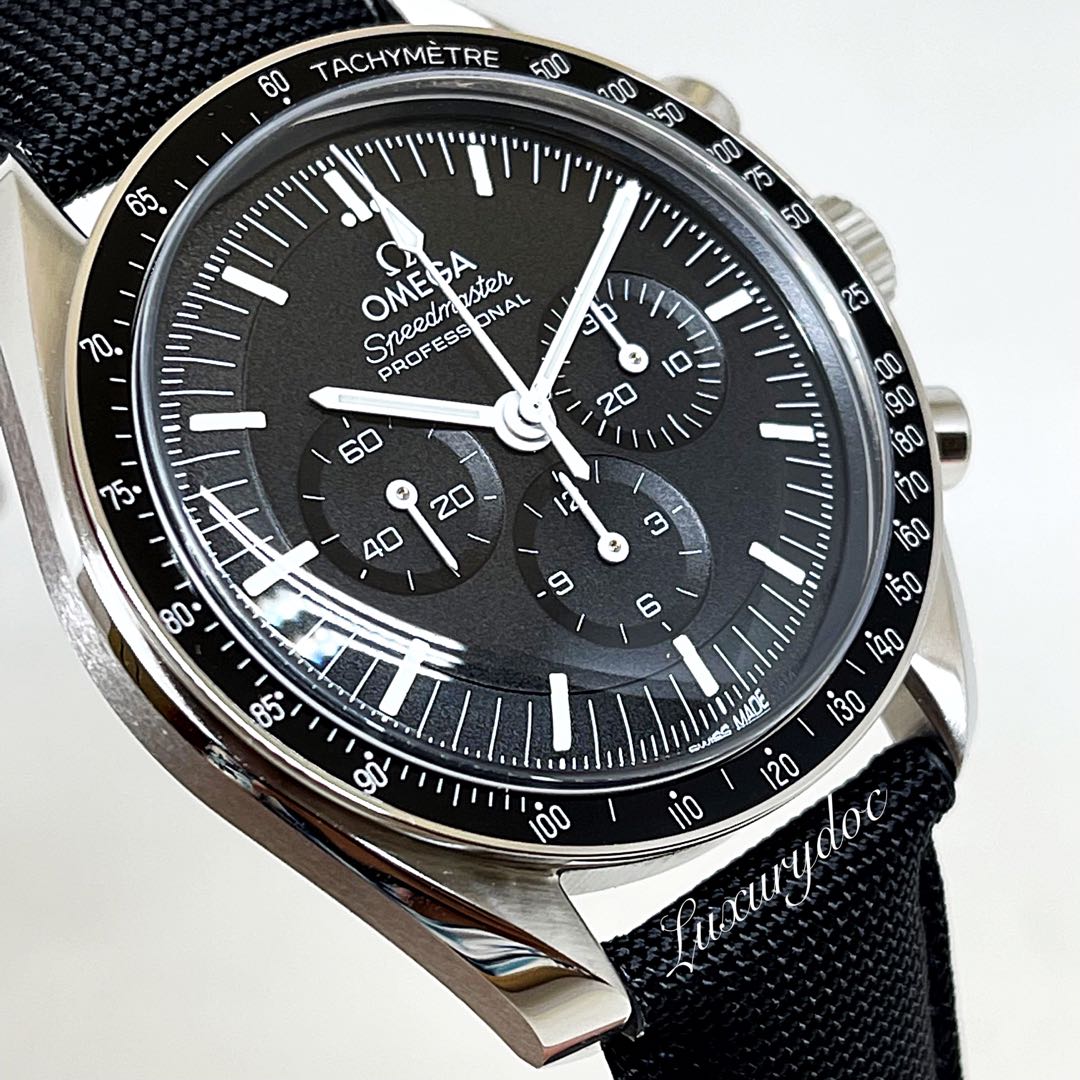 Omega Speedmaster Moonwatch Professional Co-Axial Master Chronometer  Chronograph 42mm Black (Leather)