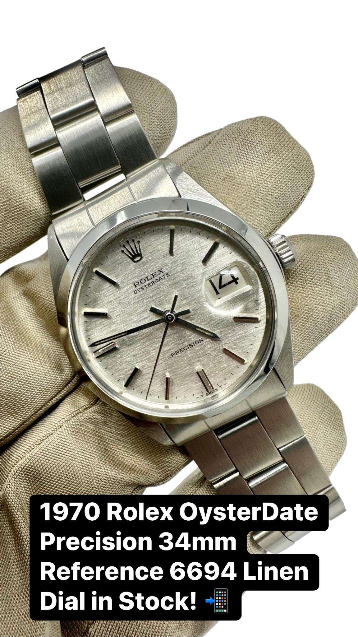rolex oysterdate 1970