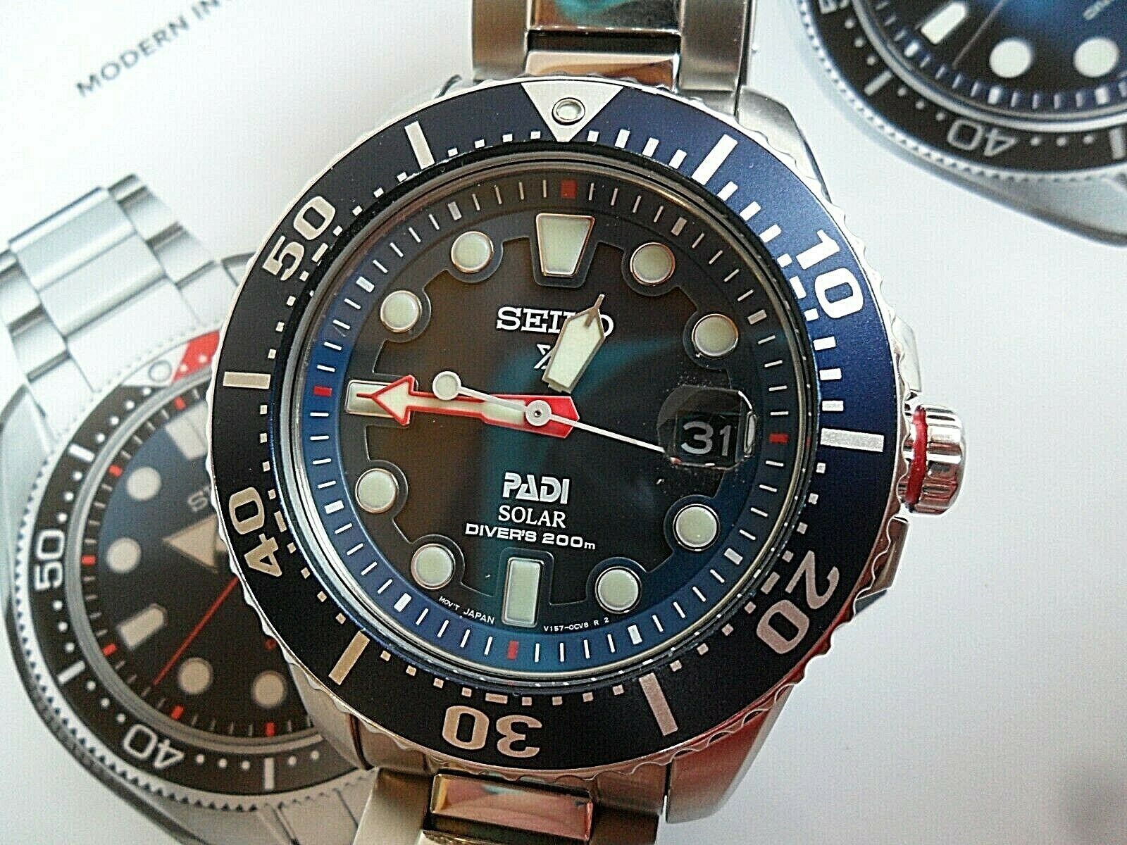 Men's Seiko X PADI 200M Diver's Prospex Special Edition Solar Watch ...