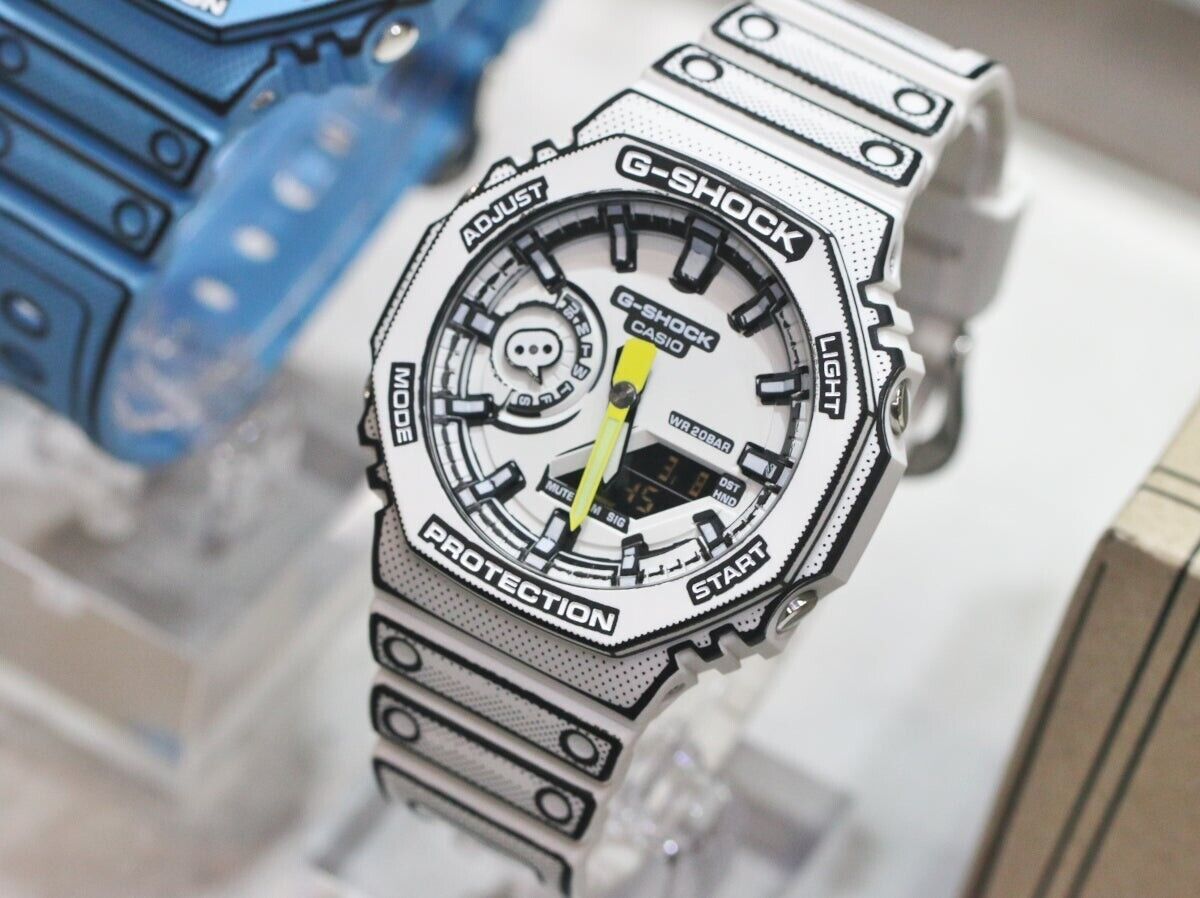 Casio G-SHOCK MANGA THEME GA-2100MNG-7AJR White Made in Japan w