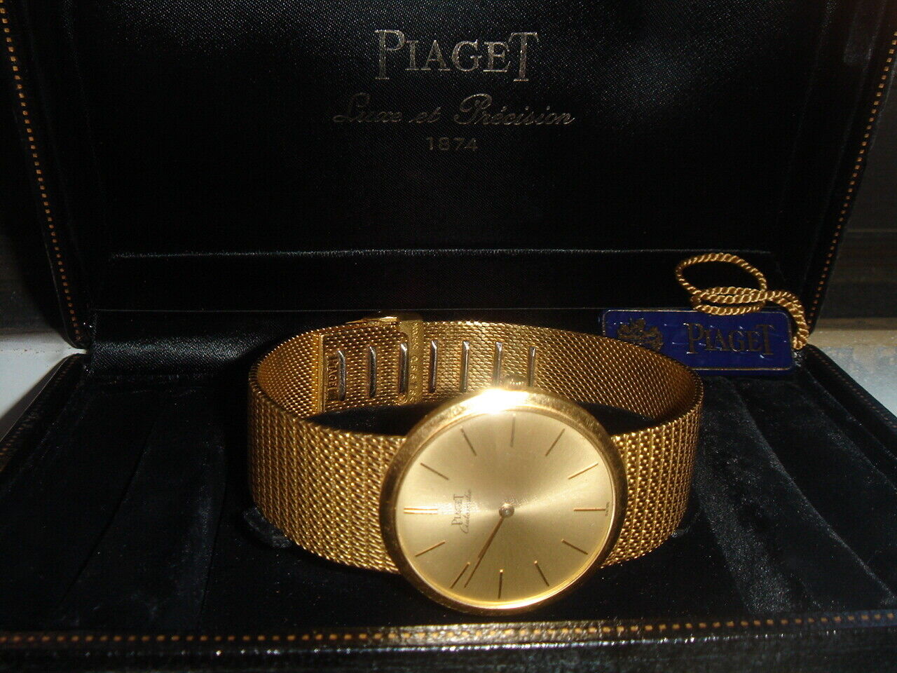 18K YELLOW GOLD PIAGET ULTRA THIN AUTOMATIC 24K GOLD MICRO ROTOR