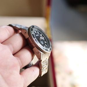 Seiko V732-0P30 Titanium Watch 100M Water Resist