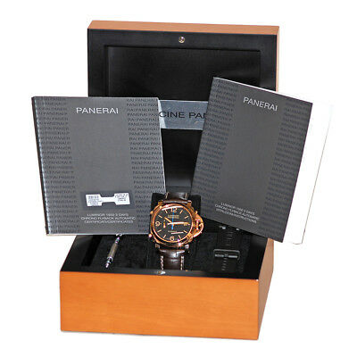 PANERAI 18K Rose Gold Luminor Flyback Chronograph 44mm PAM 525