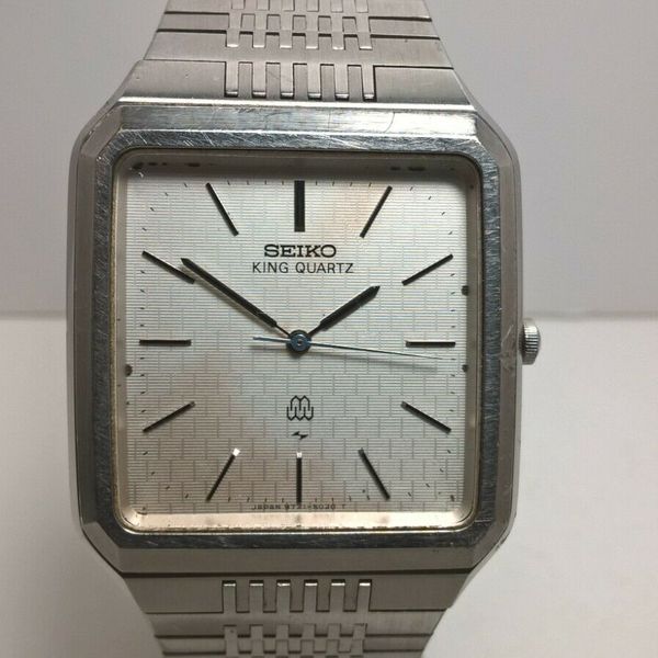 時計 SEIKO TWIN QUARTZ 9721-5020 DAINI Seiko Twin Quartz 9721-5020 Men's Dress Watch Silver Dial