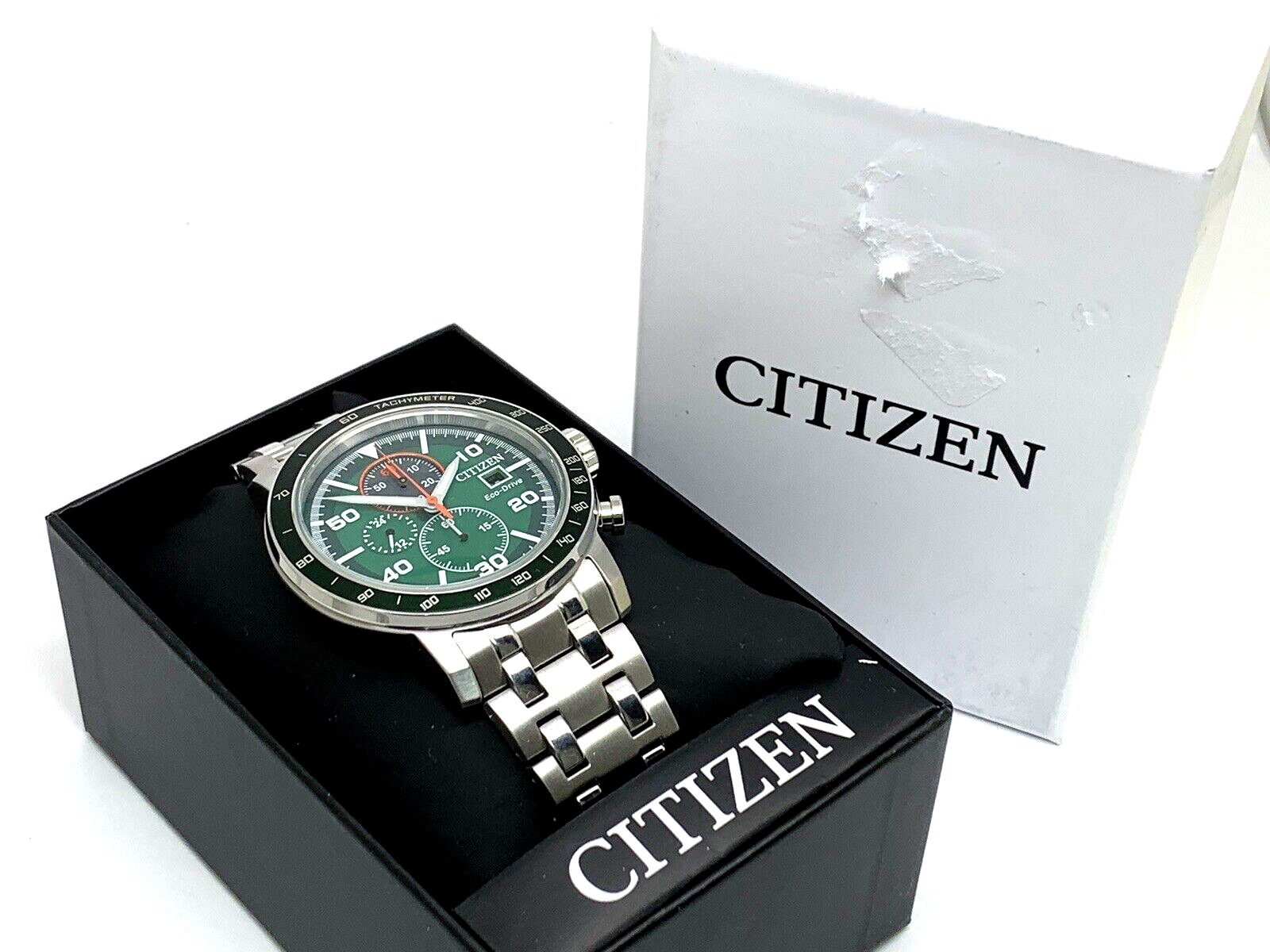 Citizen Men's Watch CA0851-56X Brycen Eco-Drive Green Dial