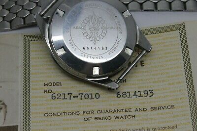 VINTAGE 1966 Seiko World Time GMT ASIAN GAMES 6217 7010 BOX