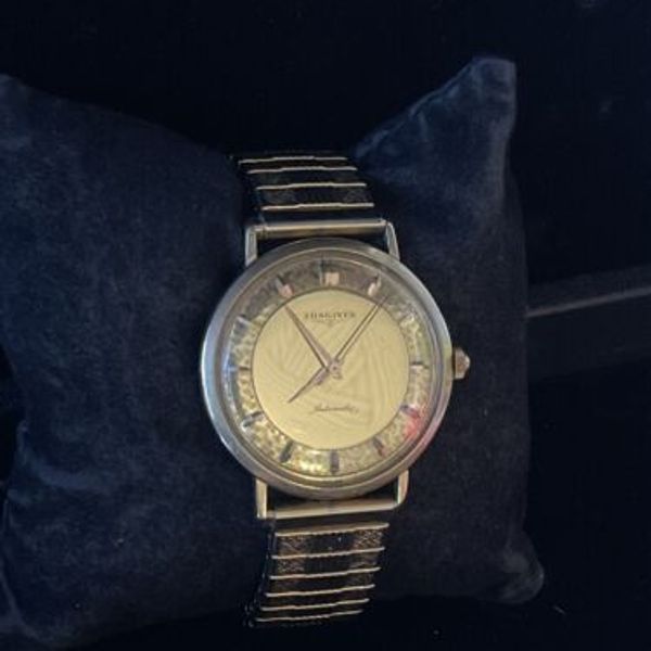 VINTAGE LONGINES ADMIRAL 10K G.F. 1200 33MM SWISS HAND WIND WRIST WATCH