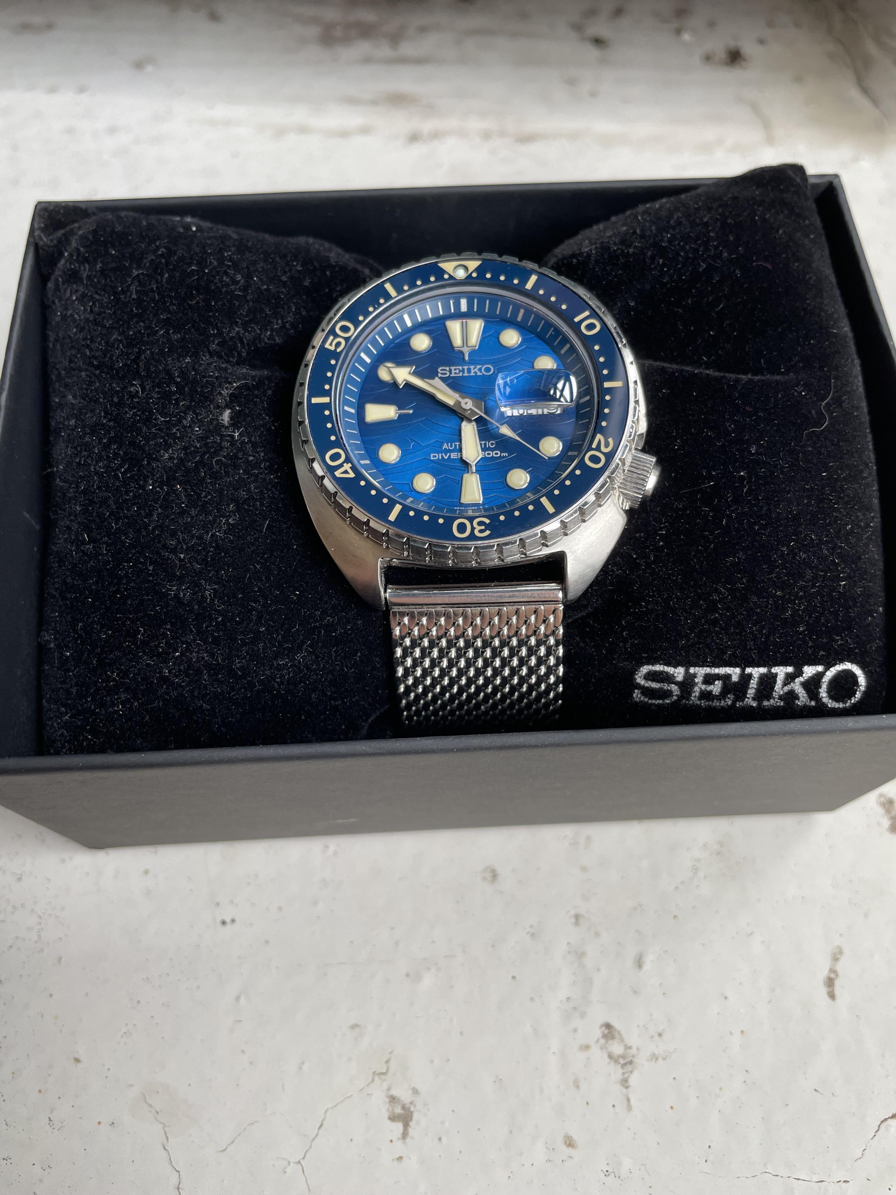 Seiko turtle mesh clearance bracelet