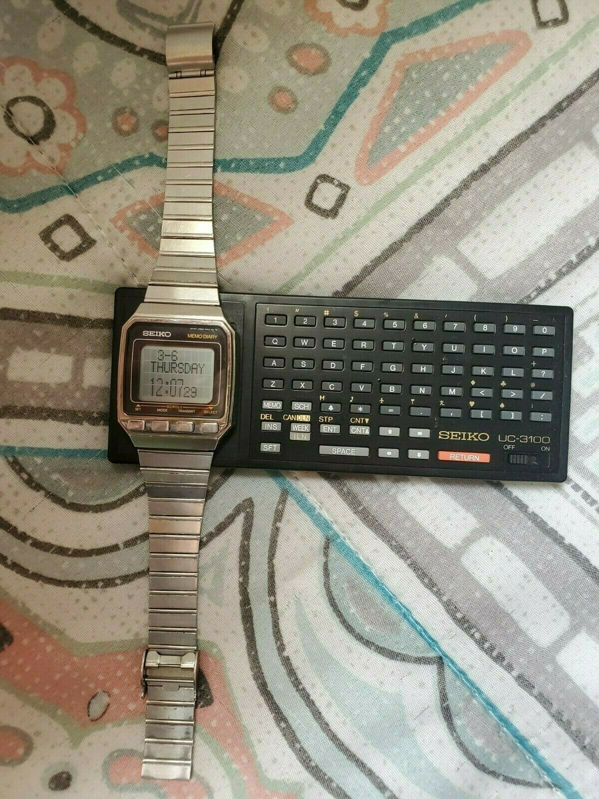 Seiko Memo Diary UW02-0010 With Keyboard Digital Watch