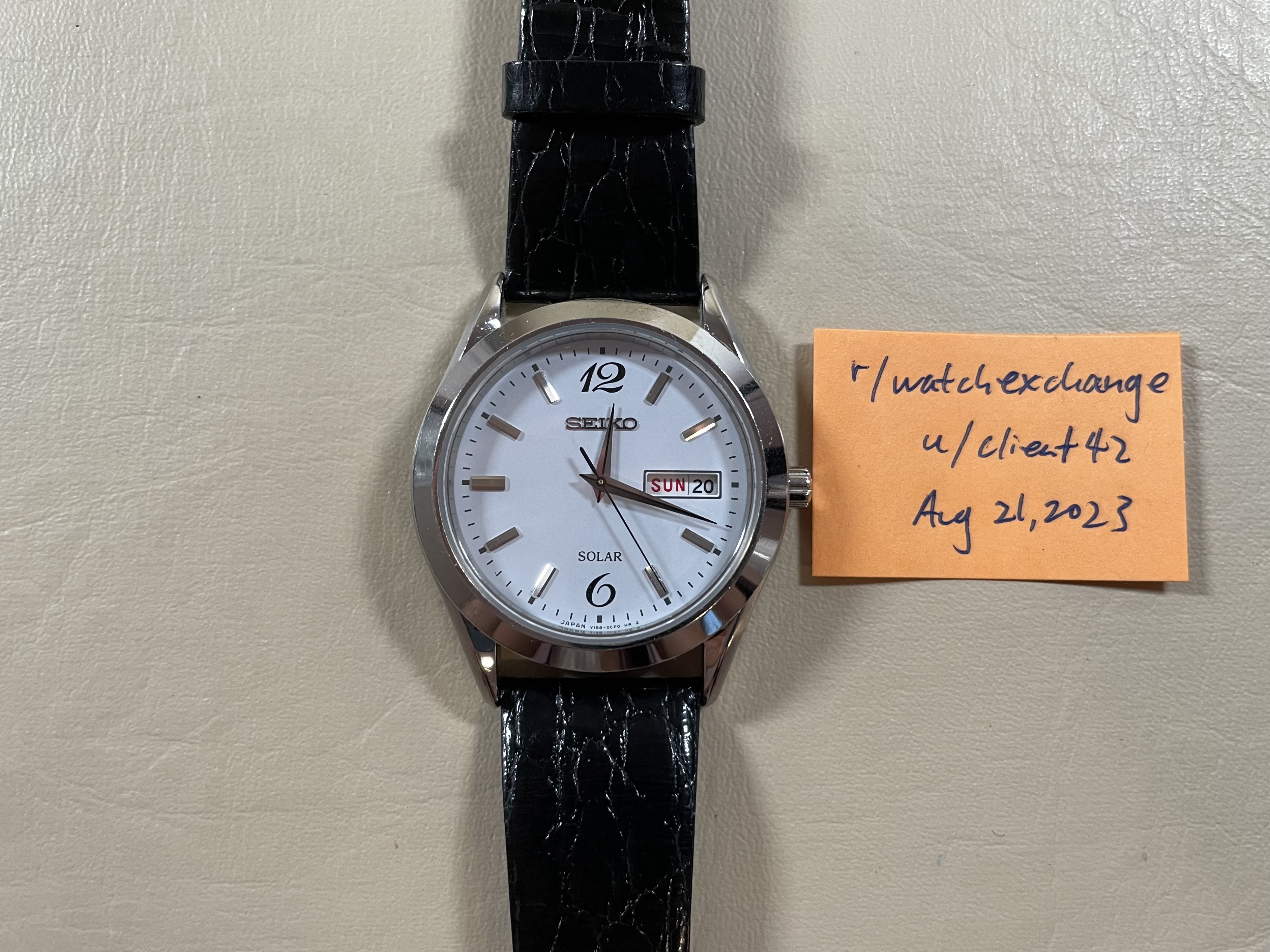 WTS] Seiko Selection SBPX079 V158 White Dial Solar Quartz - $99