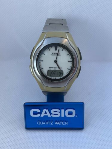 Casio AW-E10 Module 2705 Quartz Dual Time Vintage Wrist Watch Rare