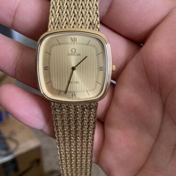 Vintage Omega De Ville Watch 10k Rolled Gold Plated RGP Cal. 1377