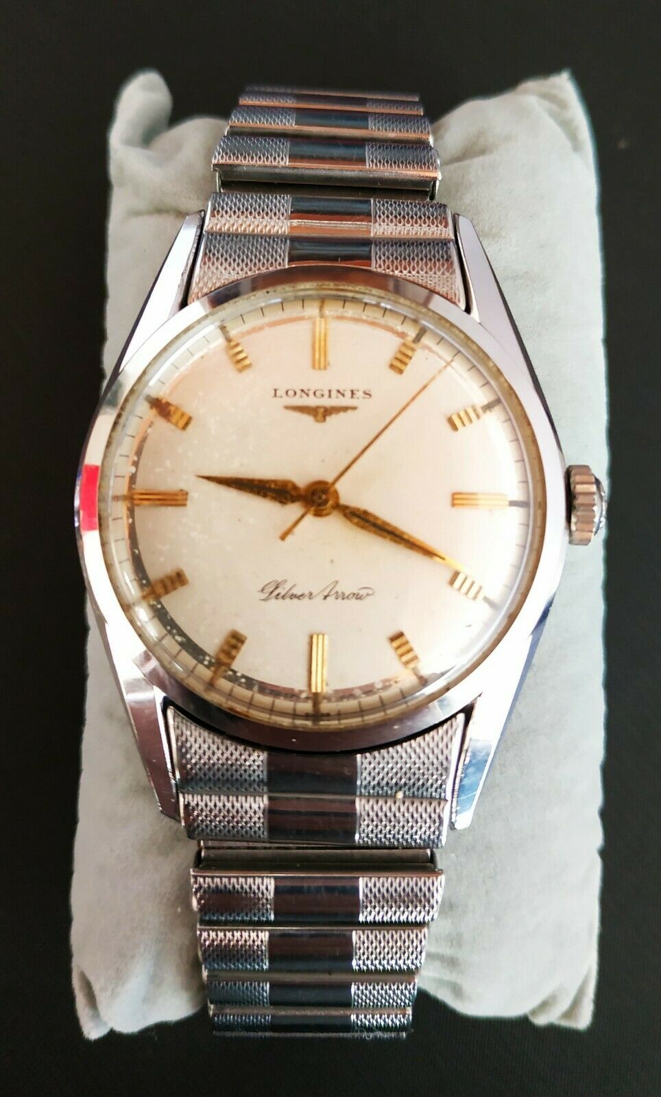 1956 Genuine Vintage Longines Silver Arrow Silvergines Tropical