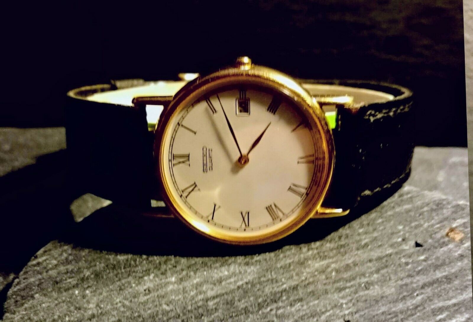SEIKO 5Y39-7010 VINTAGE MENS QUARTZ WATCH, MADE OCT. 1988, GOOD 