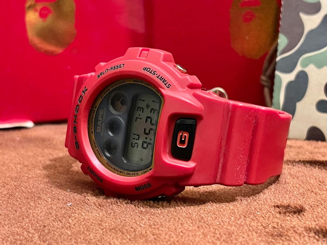 G shock bape discount red