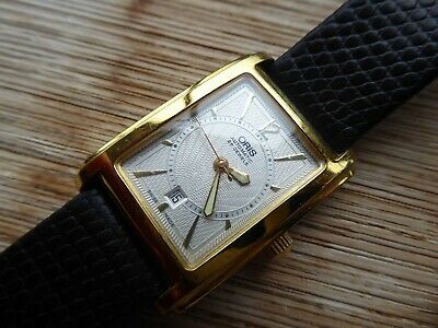 Oris 7474 Ladies Rectangular Swiss Automatic Watch Excellent