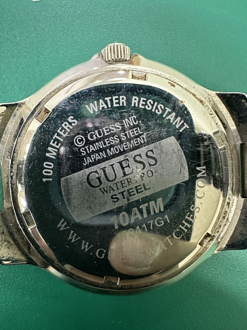 Guess Waterpro Steel Watch 10ATM, Stainless Steel Japan 2024 Movement F