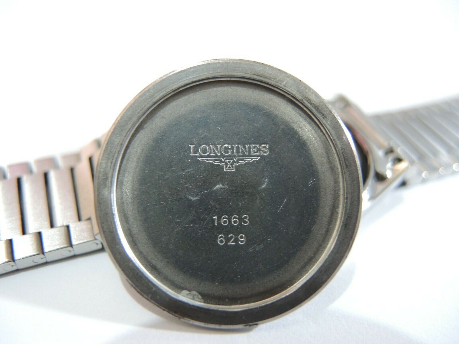 RARE VINTAGE LONGINES AUTOMATIC 1663 DATE STAINLESS STEEL MEN S