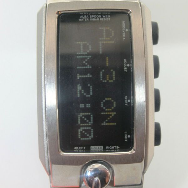 Rare collectible Alba SPOON watch from SEIKO. Spoon 