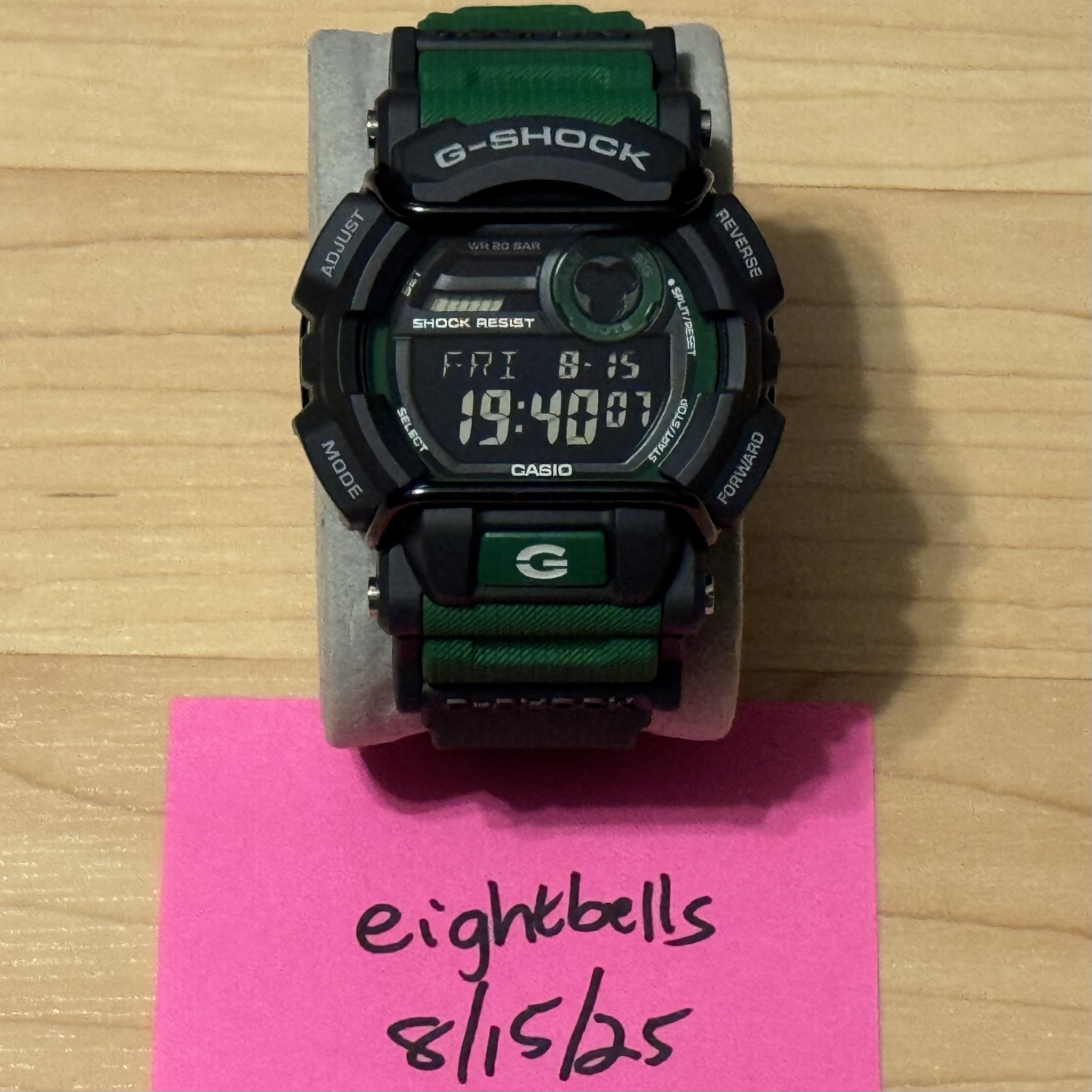 WTS] Casio G-Shock GD-400-3 Green Black Bullbar Negative Display