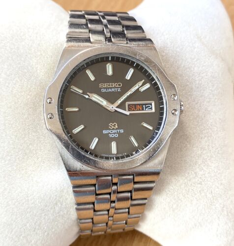 Seiko SQ Watch Sport 100 Quartz Seiko 8229-701A Vintage