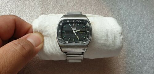 Vintage Men s Watch Seiko 5 TV Dial 6309 523A Working