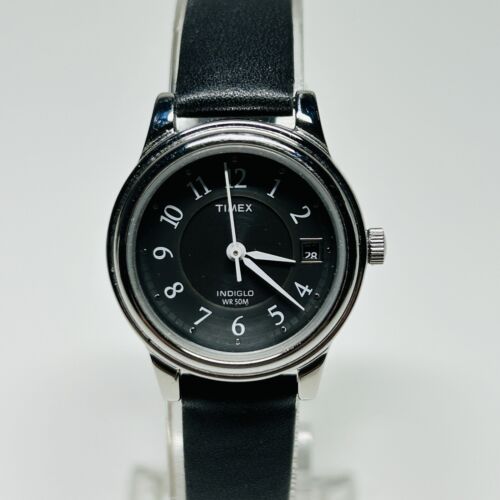 Timex Orologio Donna Main Street 31mm | Cinturino In Pelle Reversibile Nero, Quadrante Argentato, Cassa Dorata - 4