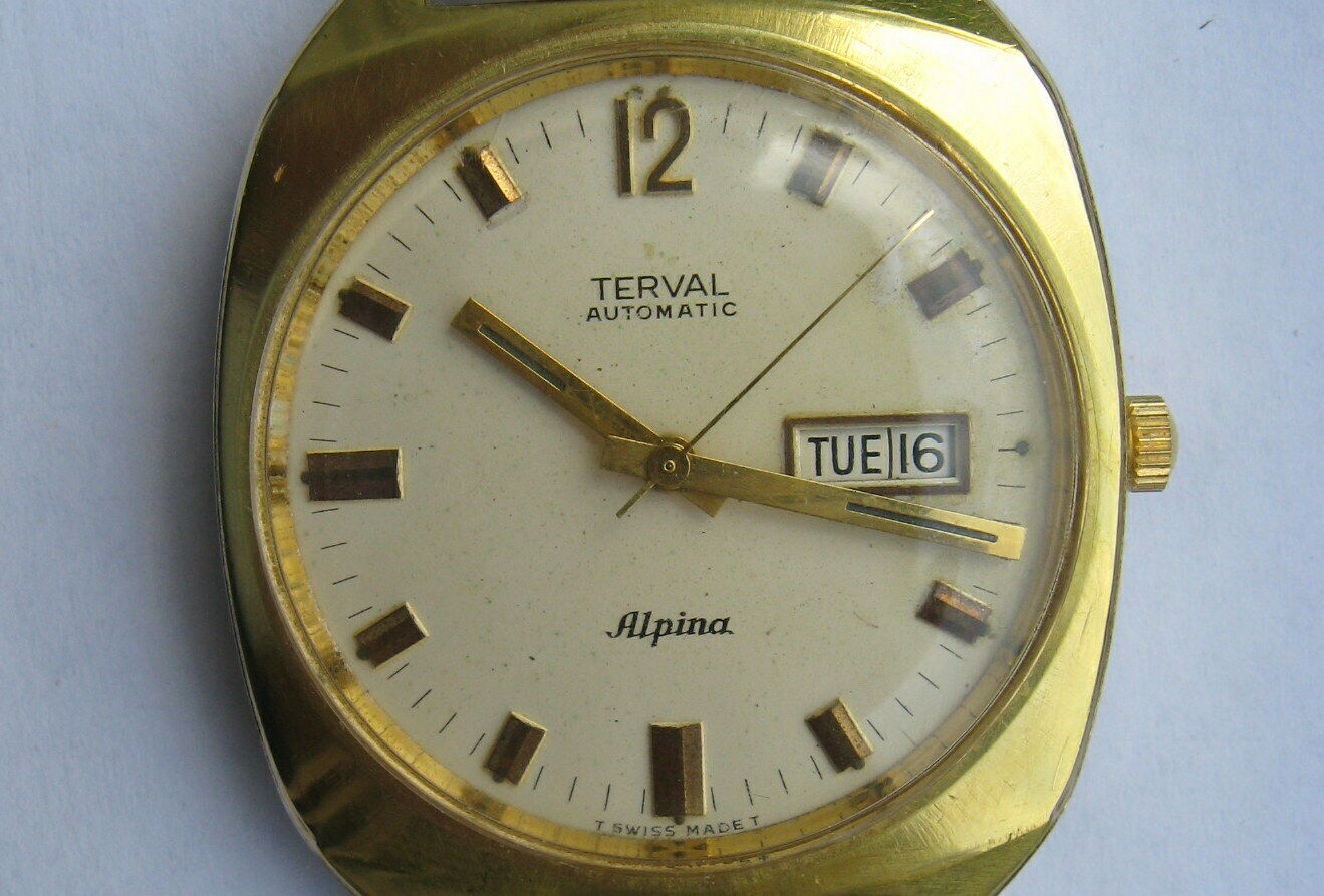 ALPINA 692 automatic Terval mechanical Swiss watch from 1965. year