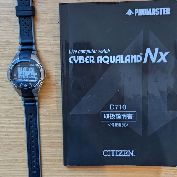 Citizen Promaster Cyber Aqualand NX D710 Men's Nitrox Watch DIVE ...