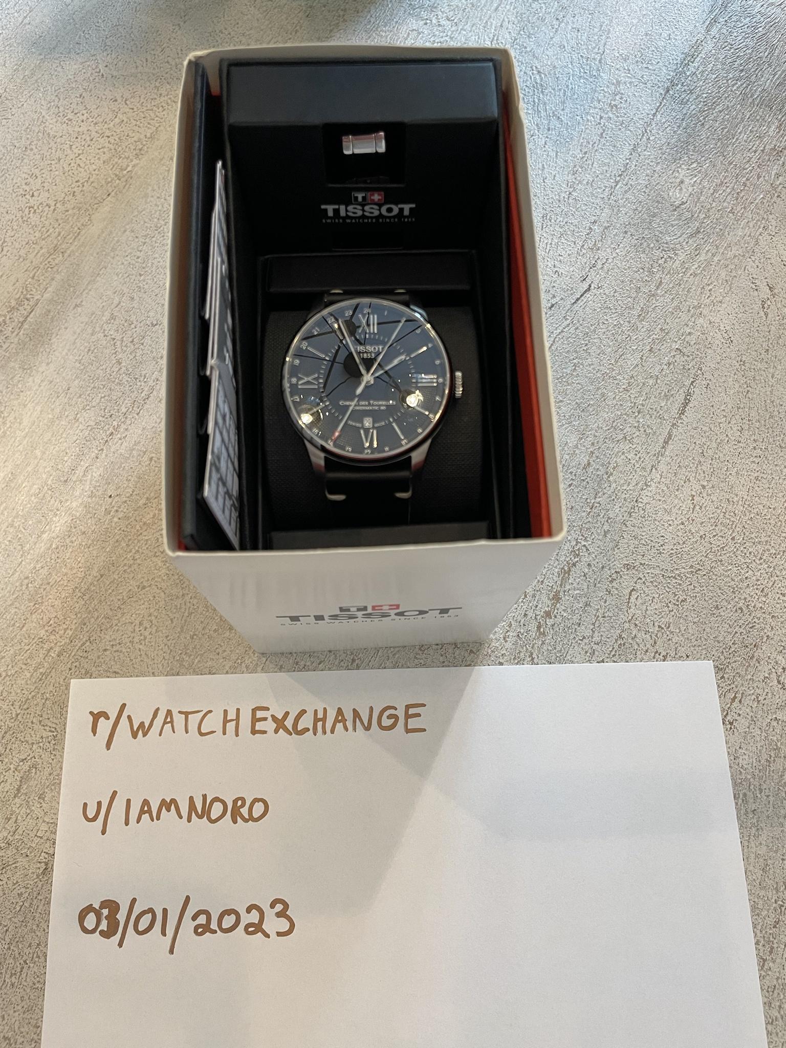 WTS TISSOT Chemin des Tourelles Powermatic 80 GMT WatchCharts