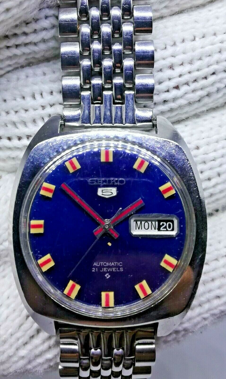 1971 Seiko 6119-7103 Blue Dial Beads of Rice Mint Condition