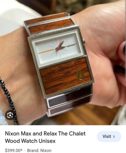 Nixon Max And Relax The Chalet Wood Model | WatchCharts Marketplace