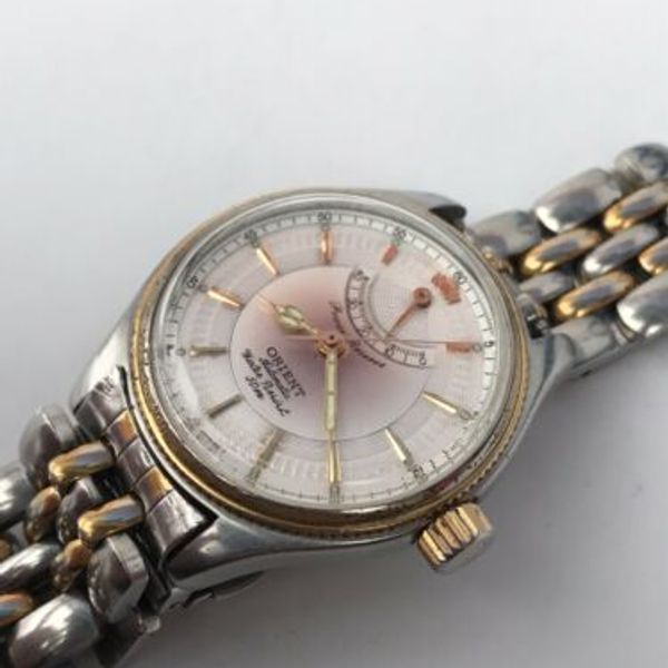 Orient EW03-B0 Automatic Power Reserve Vintage Wrist Watch Old