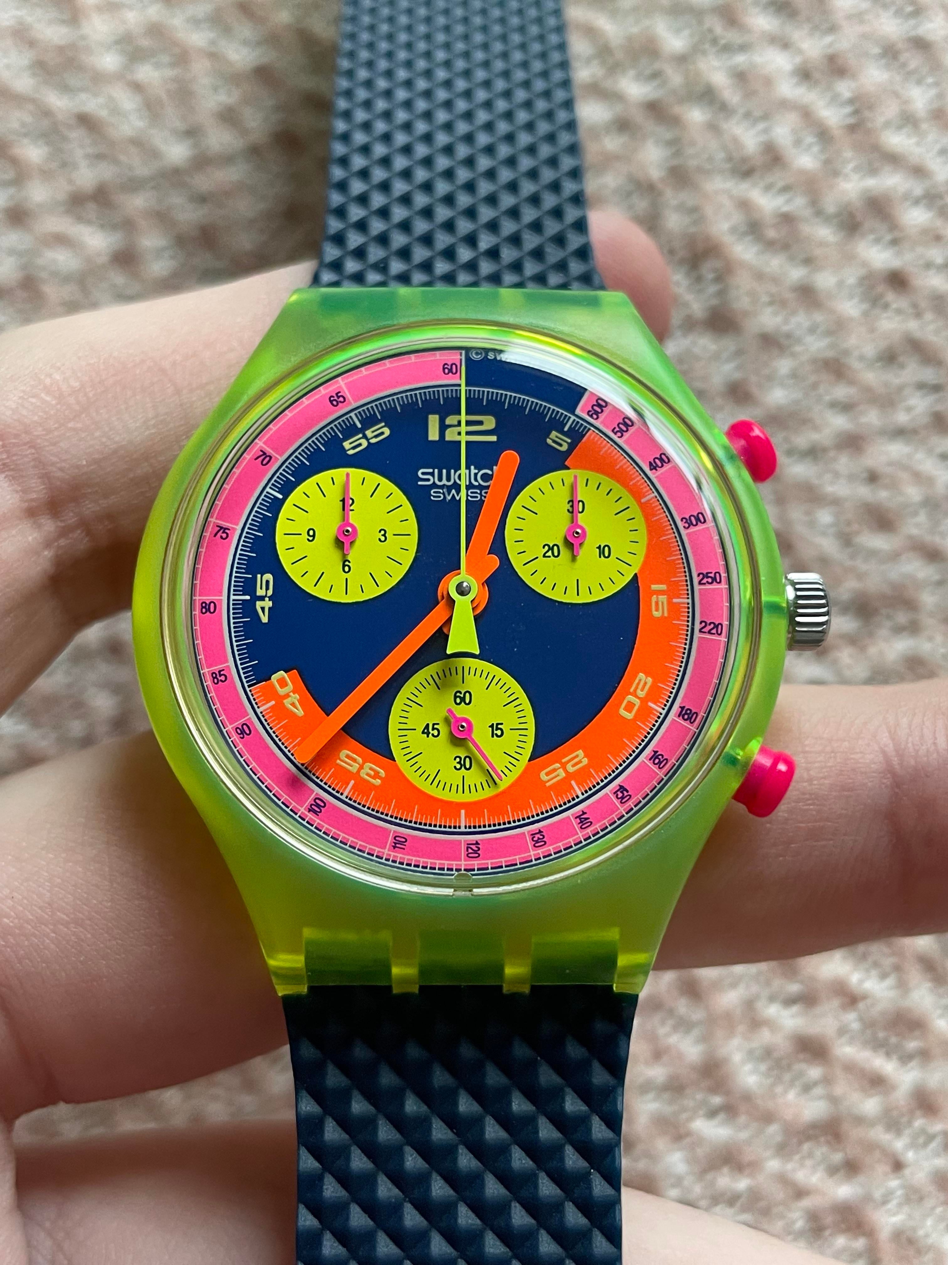スウォッチ swatch グランプリ Grand Prix クロノグラフ - 腕時計 