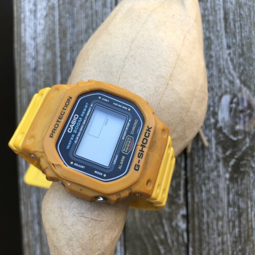Casio G-Shock DW-5600-9B Japan H module 691 1st Yellow Color