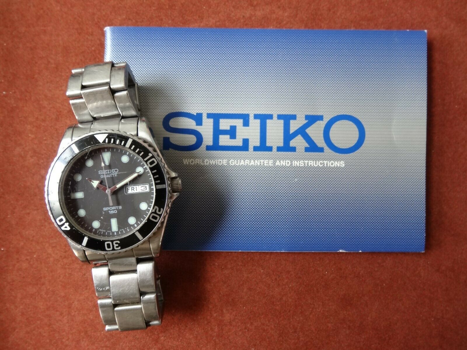 7N43-6120 SEIKO SPORTS 150 DIVERS QUARTZ WATCH FOR SPARES