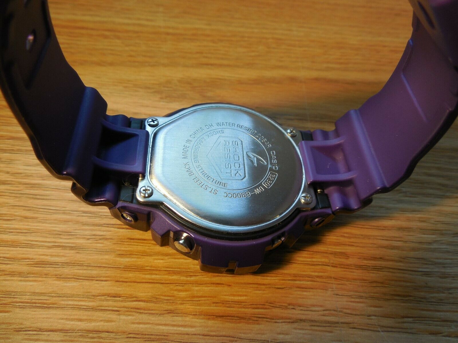 Men's Casio G-Shock Watch Model DW-6900CC-6D Purple Color in Color