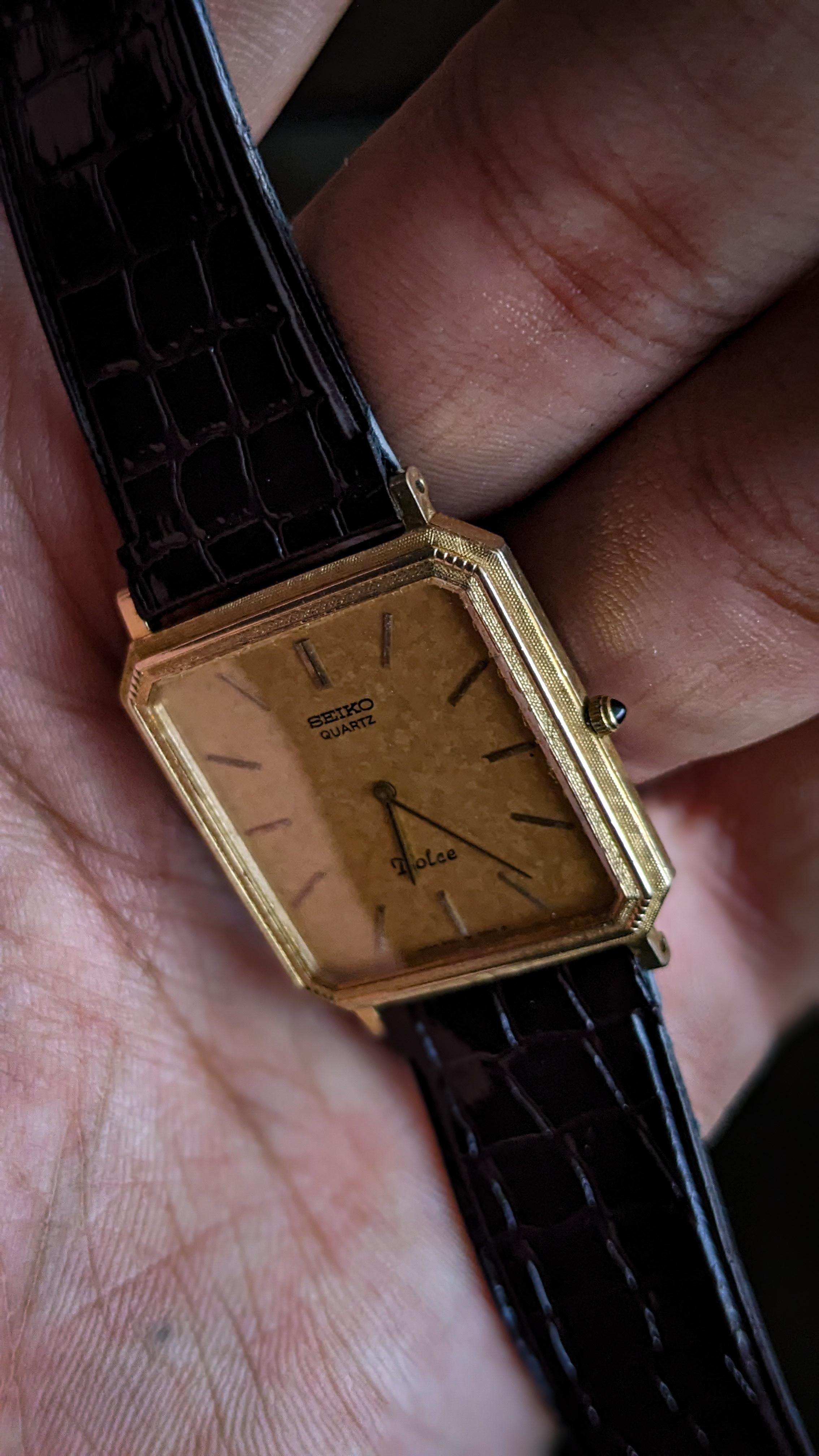 WTS] SEIKO Dolce 6730-5160 10kt solid gold, strap buckle