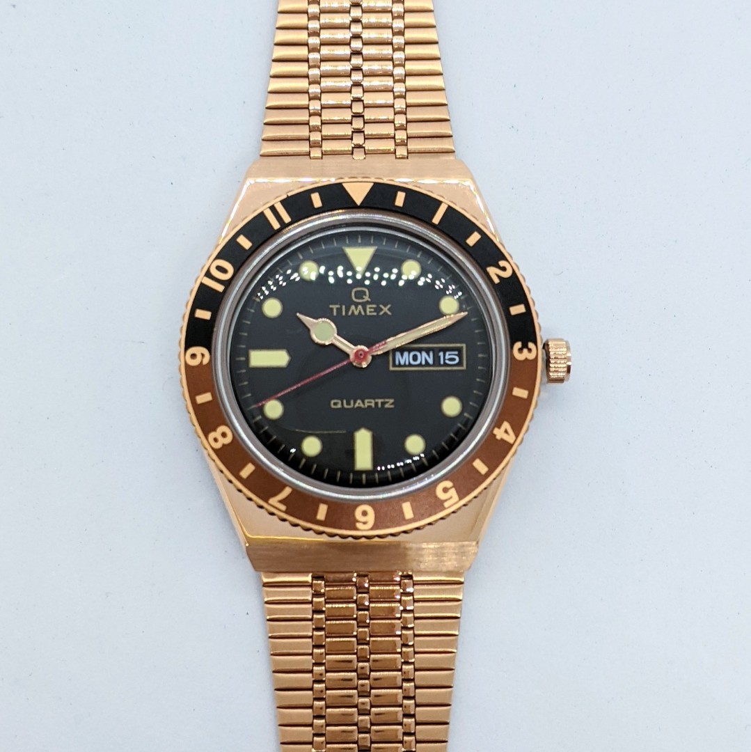 Timex q rose online gold