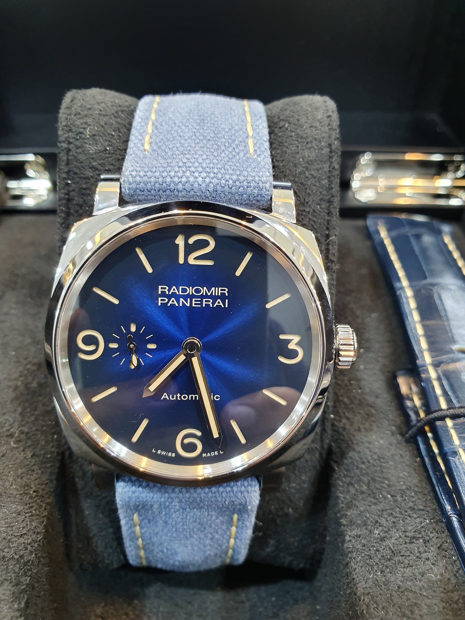 FS Panerai Pam 933 Radiomir 1940 Boutique edition 388 pcs blue dial 42mm 2018 WatchCharts Marketplace