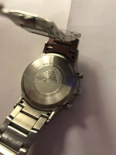 armani watch solid stainless steel