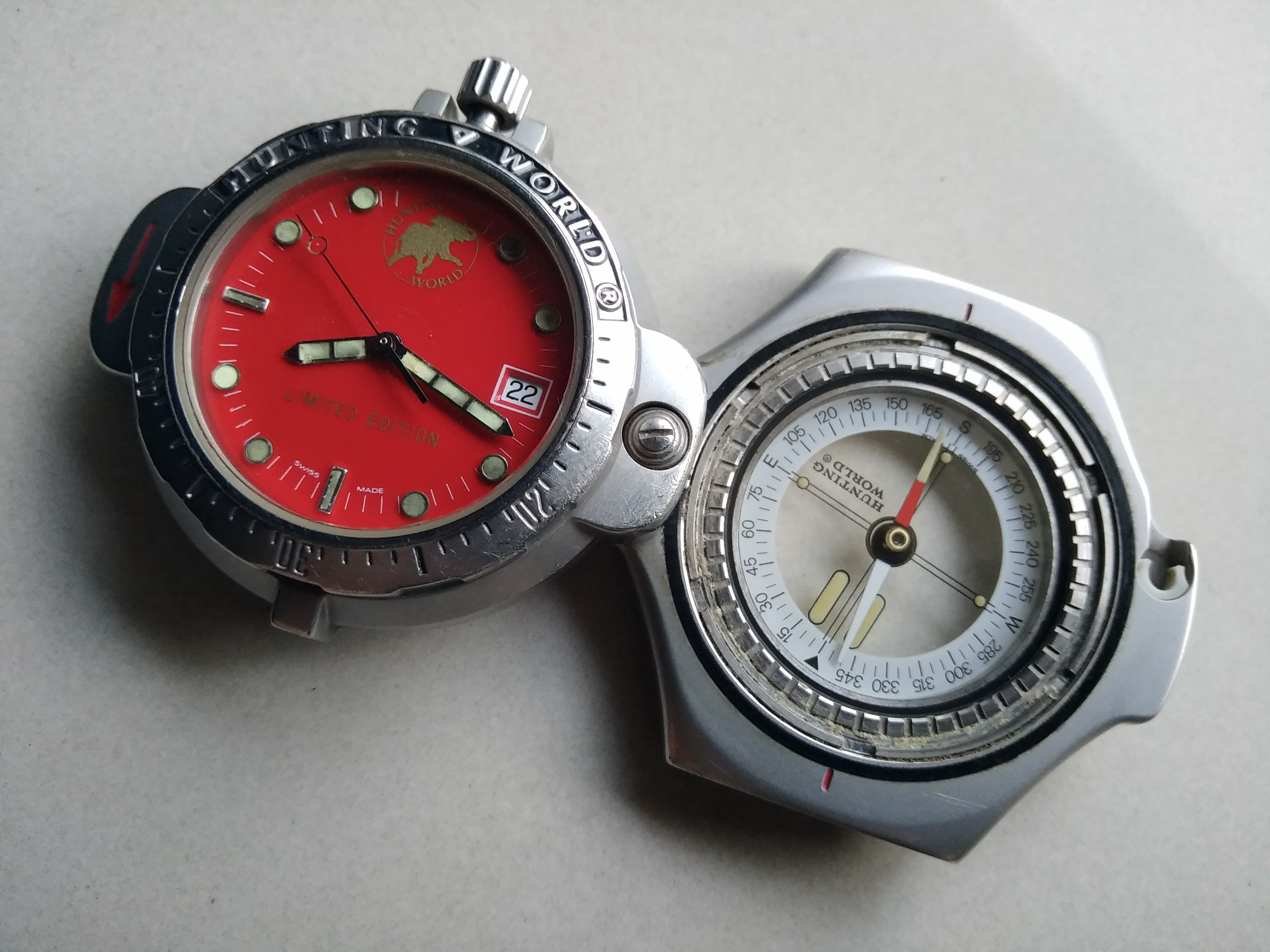 Hunting watch clearance with compass